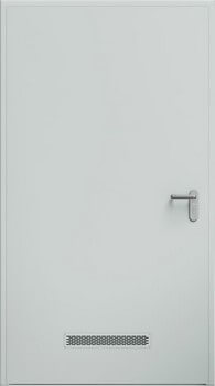 Drzwi ECO, kratka wentylacyjna 480x80 mm | RAL 7035