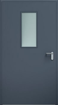 Drzwi ECO, przeszklenie 300x700 mm | Antracyt