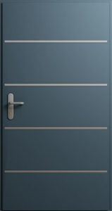 Drzwi MultiSecure, wzór MS2 | RAL 7016