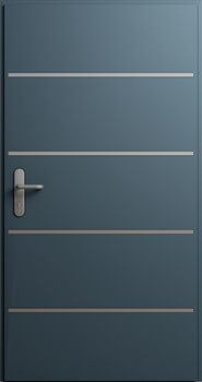 Drzwi MultiSecure, wzór MS2 | RAL 7016