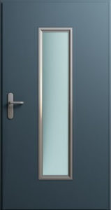 Drzwi MultiSecure, przeszklenie 250x1400 [mm] | RAL 7016