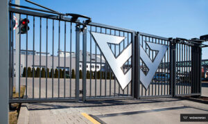 Brama składana V-King, brama przemysłowa Wiśniowski. Adams Salon partnerski Żary