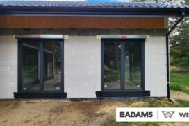 Brama garażowa UniTherm, okna PVC PRIMO 82, rolety Protecta P