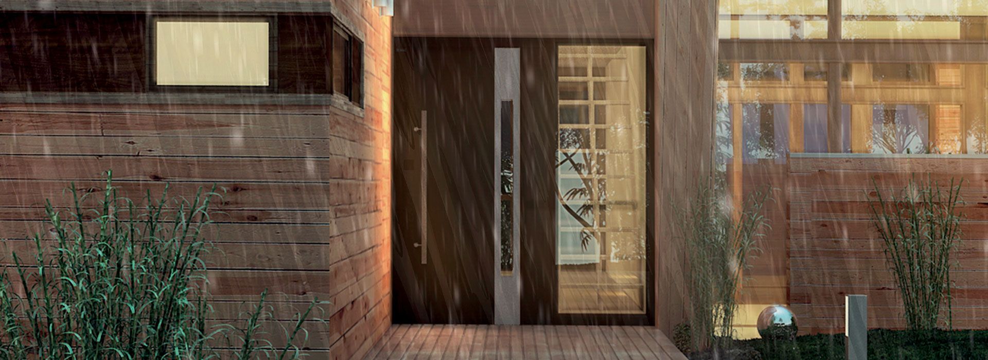 Aluminiowe drzwi zewnętrzne CREO Wiśniowski