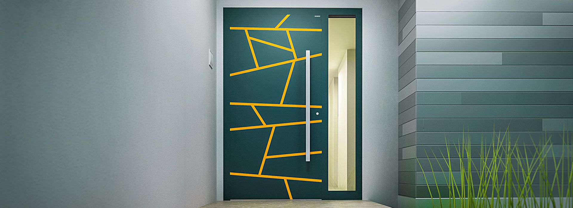 Aluminiowe drzwi zewnętrzne CREO Wiśniowski