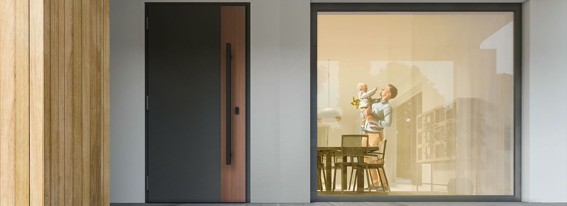 Aluminiowo-stalowe drzwi zewnętrzne NOVA Wiśniowski