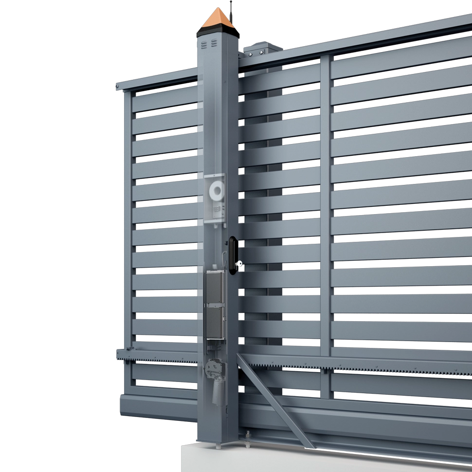 Ogrodzenia posesyjne, brama przesuwna Wiśniowski. Adams Salon partnerski Żary