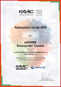 Referencje i certyfikaty – Adams Wiśniowski Salon partnerski Żary