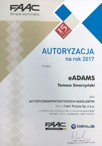 Referencje i certyfikaty – Adams Wiśniowski Salon partnerski Żary