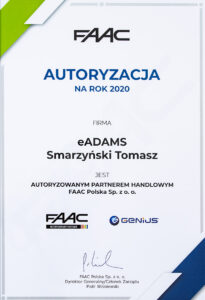 Referencje i certyfikaty – Adams Wiśniowski Salon partnerski Żary