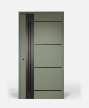 Drzwi wejściowe bez zadaszenia